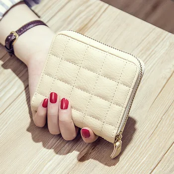 

NEW Mini Women Short Wallets PU Leather Female Purses Clutch Card Holder Wallet Woman Small Zipper Wallet With Coin