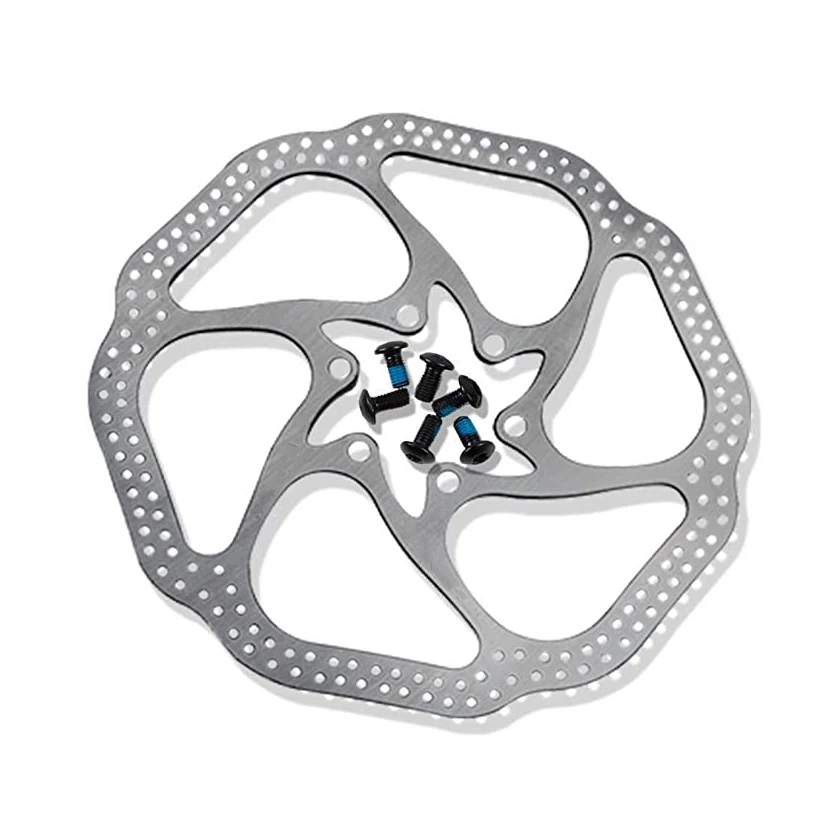 HS1 160mm 180mm Bike Disc Brake Rotor with 6 Bolts Stainless Steel