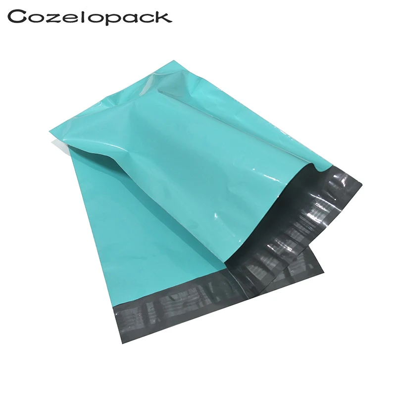 Teal green 10 шт 10x13 ''260x330 мм цветная полиэтиленовая почтовая отправка без мягких конвертов самозапечатывающаяся почтовая сумка конверт Конверты - Цвет: Teal green