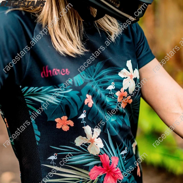 Ladies Cycling Jersey Women Summer 3/4 Short sleeve Female 2020 Cycling Clothing MTB BMX Road Bike Riding Wear Breathable Tshirt 2