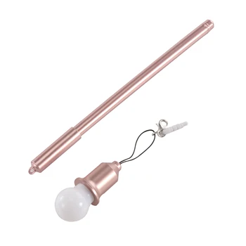 

Cartoon Cute Creative Light Bulb Modeling Neutral Pen School Student Supplies Dust Plug Gel Pen Multifunctional Stationery