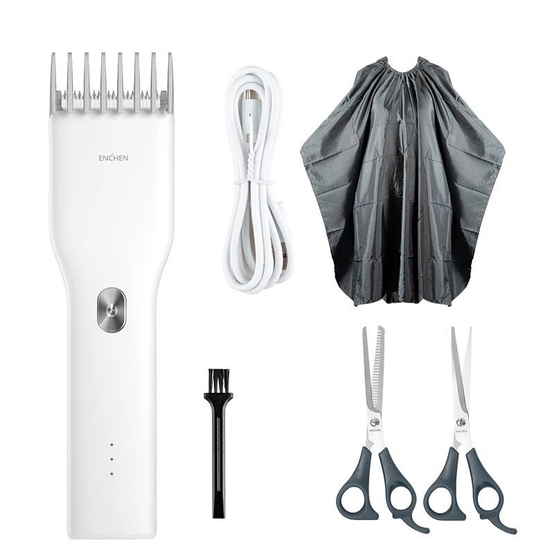 Xiaomi Enchen Electric Hair Trimmer Clipper USB Ceramic Hair Cutter Fast Charging Hair Men Trimmer Clipper Christmas gifts