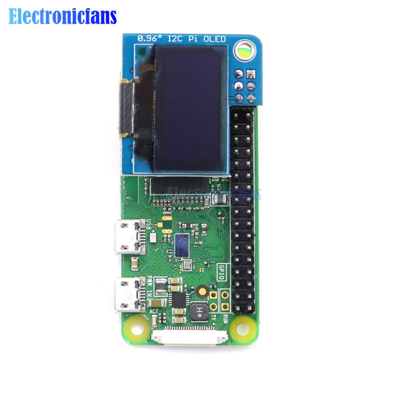 PiOLED 128x64 0,96 дюйма Белый OLED дисплей модуль IIC igc интерфейс 3,3 В для Raspberry Pi 4