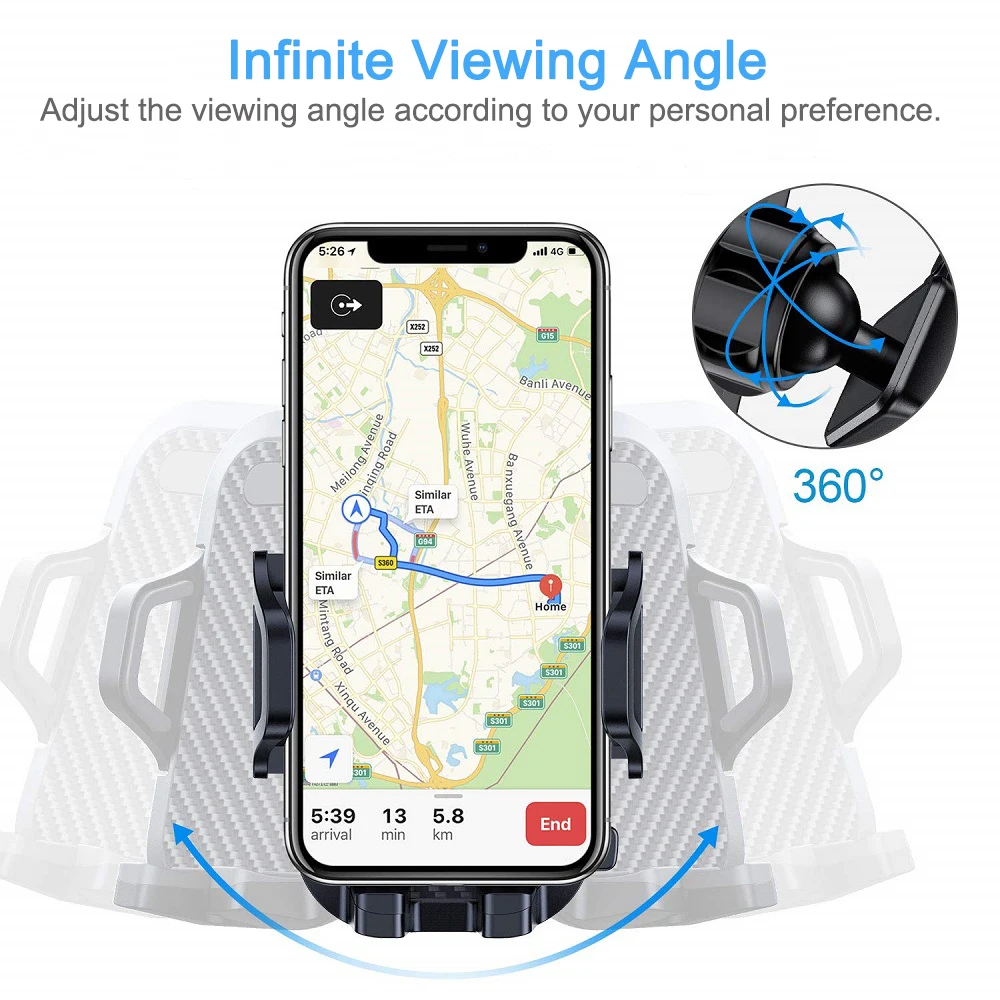 Windshield Car Phone Holder Universal in Car Cellphone Holder Stand for iPhone X Xs Max 8 7 Car Mount Phone Stand for Samsung S9 adjustable phone stand