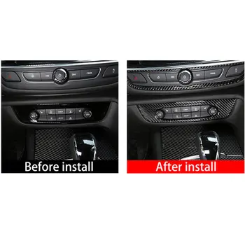 

Real Carbon Fiber 3D Sticker Central Control Air Outlet Vent Decorative Frame InteriorFor Buick Regal 2017-20 Car Accessories