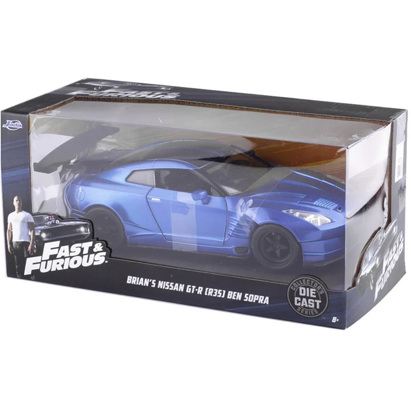 Jada1: 24 Gt-r35 модель гоночной машины игрушка детский подарок СПЛАВ украшение для автомобиля Коллекция украшения дома
