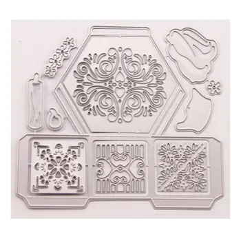 

Hollow Flower Metal Cutting Dies Stencil DIY Scrapbooking Album Stamp Paper Card Embossing Decor Craft