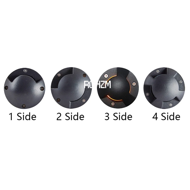 Waterproof IP68 LED Underground Lamp Outdoor Garden 1/2/3/4 Side 3W5W Embedded Floor Buried Spot Yard Path Landscape Deck Lights