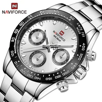 NAVIFORCE Top Brand Sports Quartz Watches Luxury Gold Stainless Steel Watch Male Waterproof Wrist Watch For  Men Reloj Hombre 1