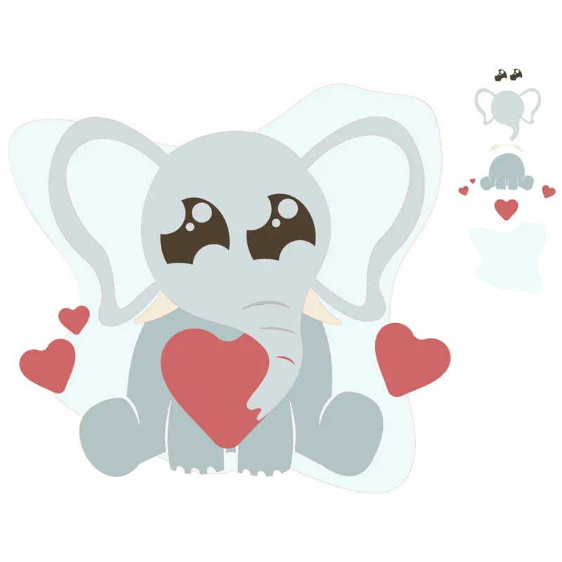

Eastshape Elephant Made Dies Heart Metal Cutting Dies Scrapbooking New 2019 Craft Dies Embossing Stencil Card Making Decoration