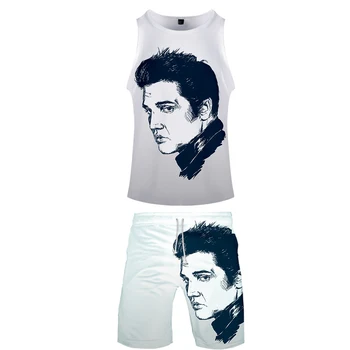 

The King Elvis Presley 2 Piece Set Jersey Basketball Suit Sports Jerseys For Boys Free Shipping And Wholesale Playsuit Plus Size