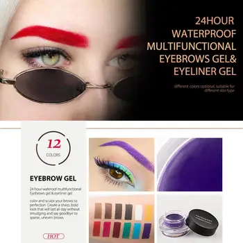 

Red Cool Guy Waterproof Eyebrow Cream Cute Eye Brow Gel High Brow Tint Makeup No Fade Lasting Comestics Tools Easy To Wear TSLM1