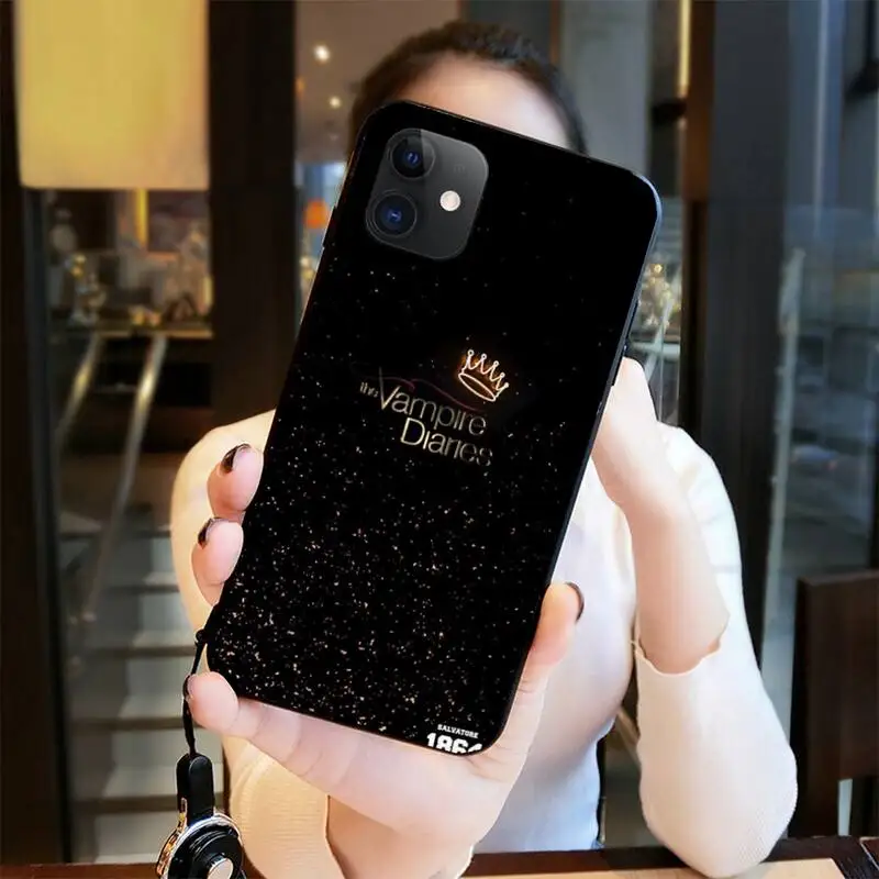 HUAGETOP Дневники вампира Стефан Деймон Сальваторе черный чехол для телефона iPhone 11 pro