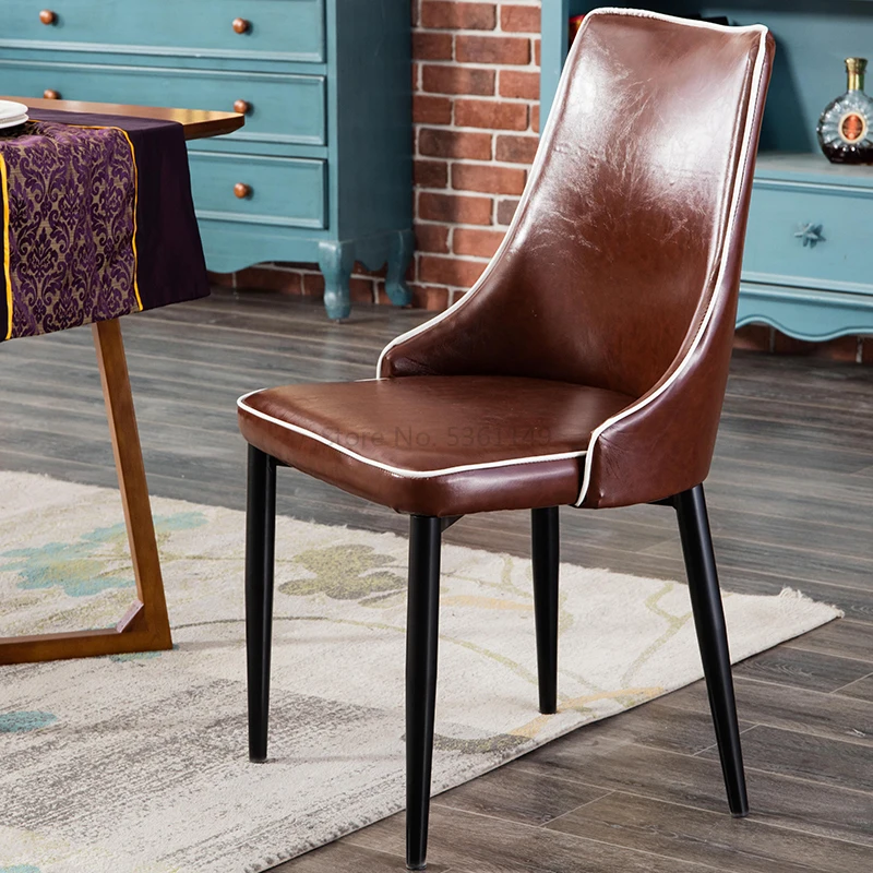 

Nordic Luxury Chair Post-modern Simple Household Backrest Chair American Cafe Hotel Tieyi Restaurant Chair
