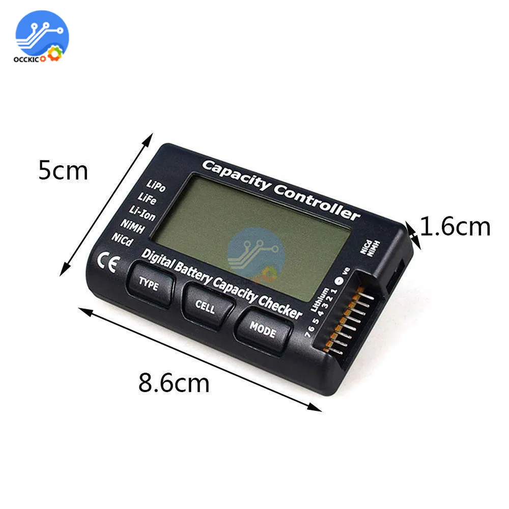 RC сотовый метр Батарея Ёмкость тестер одежда для детей 7 8 бит Cellmeter LiPo LiFe литий