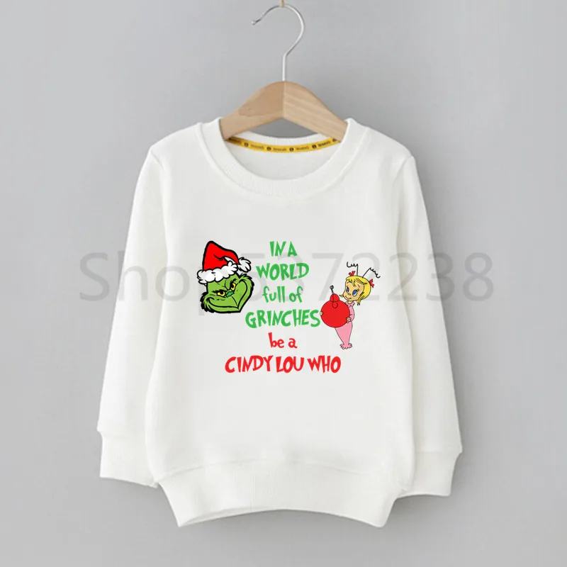 L Grinch Kids/Хаяо Миядзаки каваи; детские толстовки с капюшоном и милым принтом; детская одежда; толстовки с капюшоном для малышей - Цвет: L
