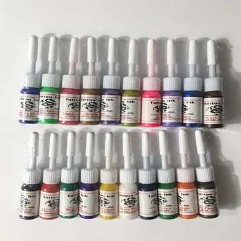 

20pcs/7pcs set Professional Multi Colors Tattoo Ink Pigment Set Kits 5ml Beauty Makeup Paints Bottles Tools Body Art Accessory