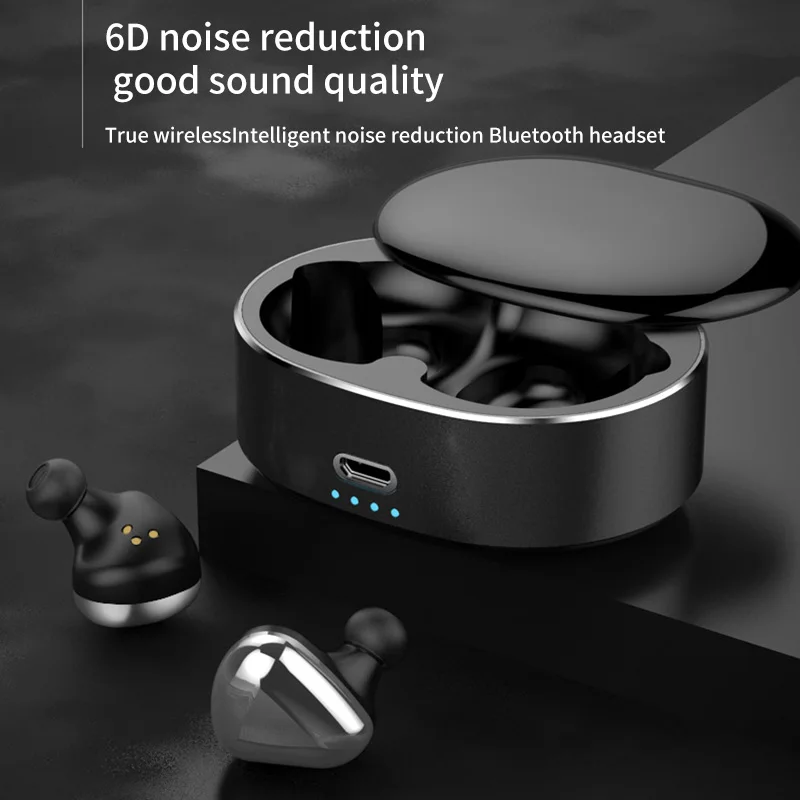 Bluetooth наушники 5,0 стерео беспроводные наушники спортивные наушники с громкой связью беспроводная гарнитура с зарядным устройством для Xiaomi Redmi