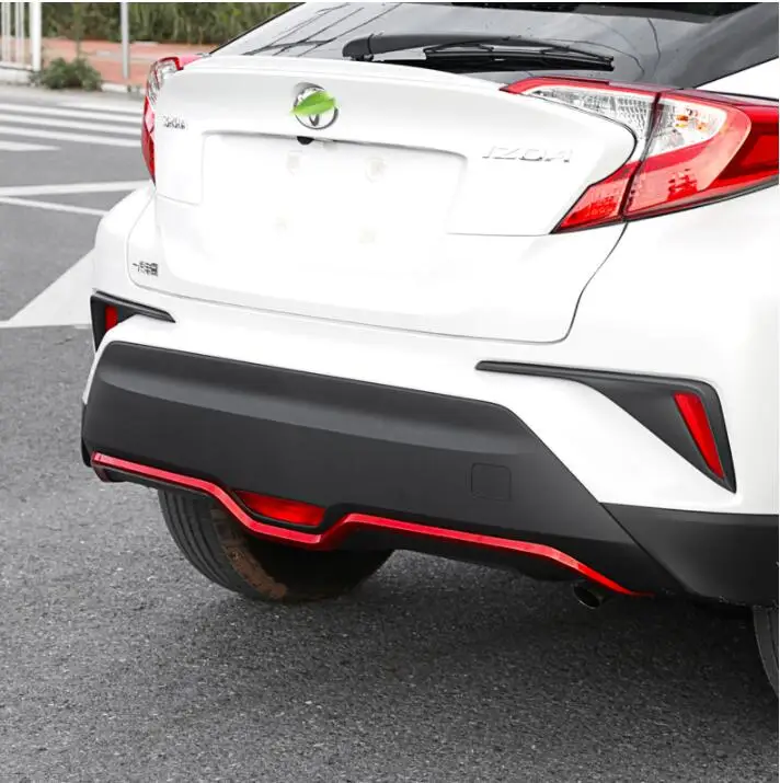 Задняя панель накладка применяется только для Toyota IZOA украшения заднего бампера, ABS Материал яркая полоса IZOA внешняя модификация украшения