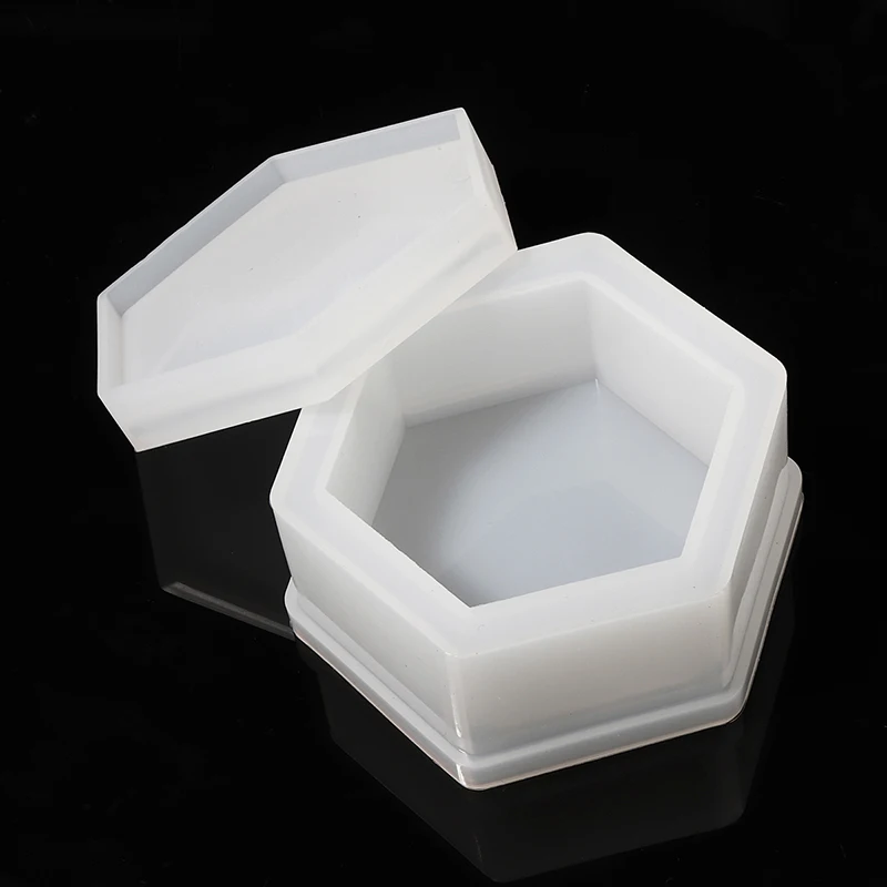 Новая силиконовая шестиугольная коробка для хранения ювелирных изделий формы