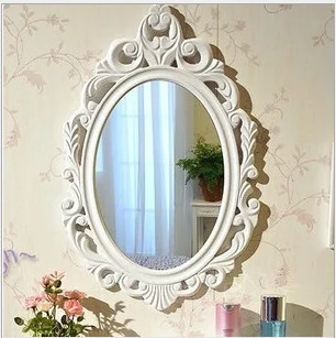 

Pastoral Style Small Dresser Dressing Mirror Fashion Dresser White Mini Princess Wall Hangers Dressing Table