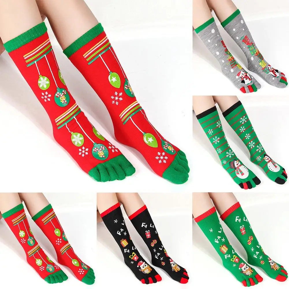 Calcetines de Navidad de hombres y mujeres nuevo otouno e invierno auno nuevo Papa Noel aerbol de Navidad bouho re