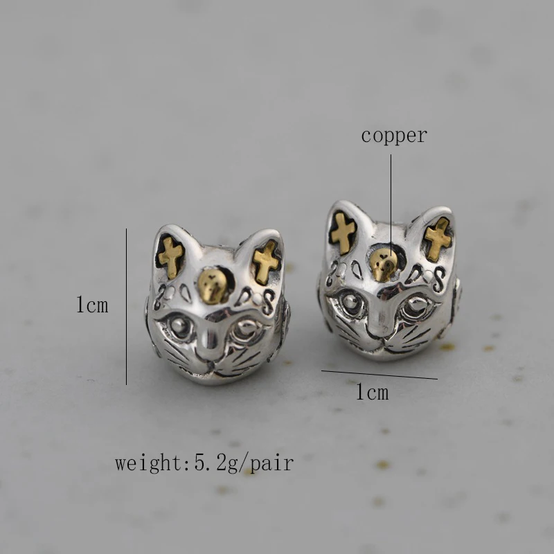 GAGAFEEL, 925 пробы, серебряные, кошачьи серьги для женщин, модные, милые, кошачьи серьги-гвоздики, женские, свадебные ювелирные изделия, Brincos