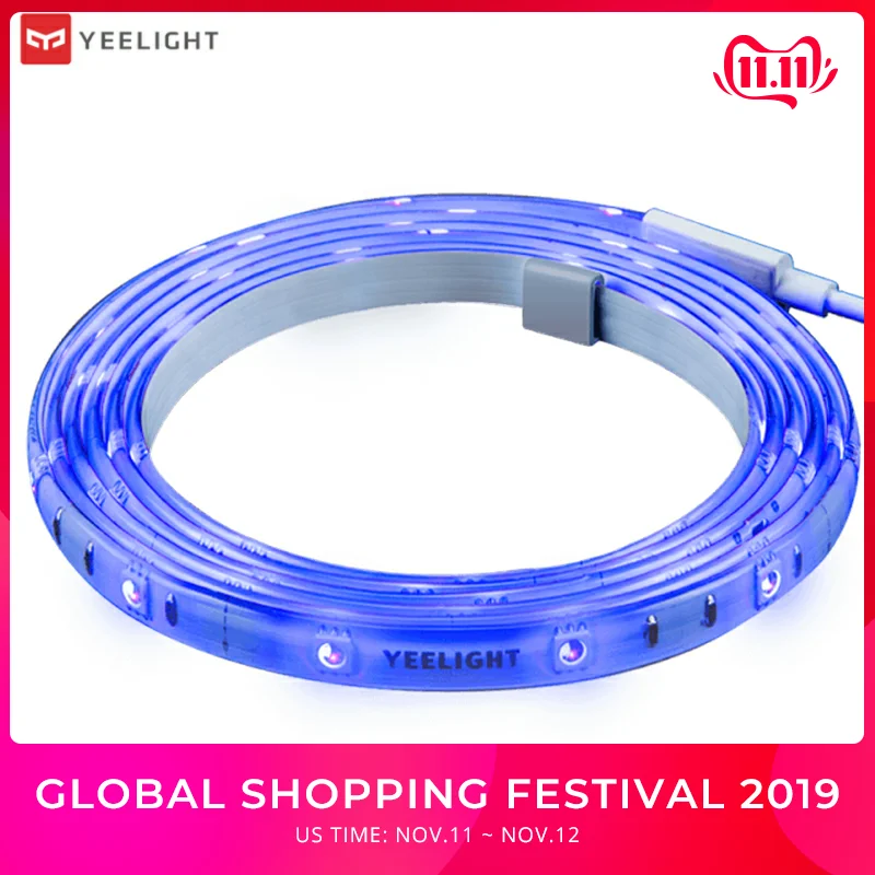 #cheap Original Yeelight Smart LED RGB Strip Light Mi Smart Home WiFi APP Voice Remote Control Colorful Light Strip Extend Up to 10M