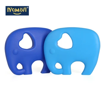 

1pcs Silicone Elephant Teether DIY Baby Animal Pacifier Dummy Chewing Sensory Pendant Montessori Teething Toy BPA Free