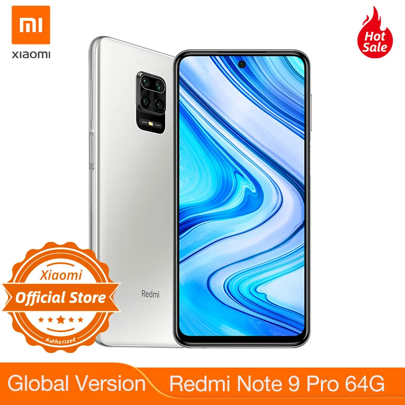 New Global Version Redmi Note 9 Pro 64GB Smartphone NFC Smartphone 6GB 64MP Quad Camera Snapdragon 720G GPay 5020mAh Battery New Global Version Redmi Note 9 Pro 64GB Smartphone NFC Smartphone 6GB 64MP Quad Camera Snapdragon 720G GPay 5020mAh Battery