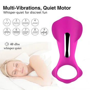 

Soft Vibe Ring for Couples Time Silicone Rings Male Longer Lasting Shake Massager Powerful Happy Toys 36 Speeds USB Rechargeable