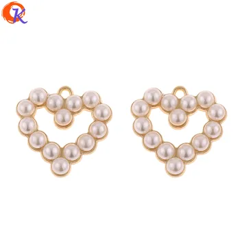 

Cordial Design 50Pcs 22*22MM Jewelry Accessories/DIY Earring Making/Imitation Pearl/Heart Shape/Hand Made/Earring Findings