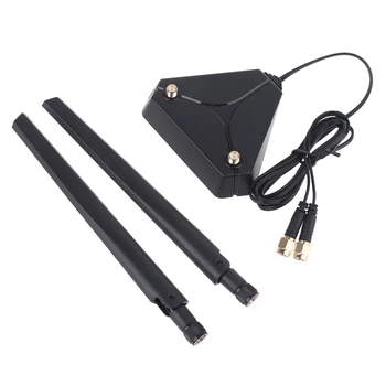 

360 Degree Omnidirectional Antenna 2 High Gain Dual Band 2.4G+ 5G AC 6DB Antenna with 1.2 Meters Extension Cord Base