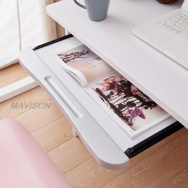Nordic Simple Children's Writing Table Office Computer Desktop Student Study Desk Minimalist Desk With Bookshelf Furniture Set