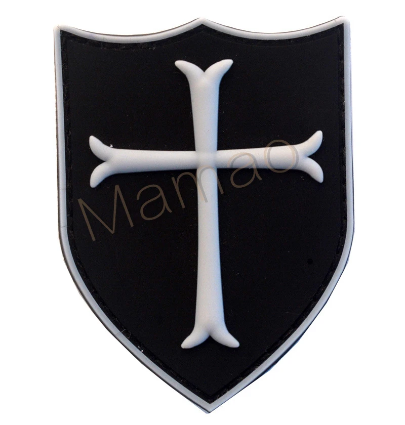 3D крест щит крестовые походы Рыцари ПВХ резиновые тактические боевой крюк патч значок крестоносца Infidel патчи