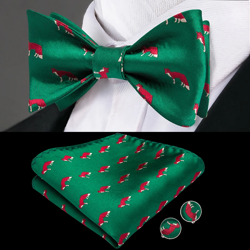 Hi-Tie шелковый галстук-бабочка мужской галстук бабочка роскошный золотой цветок бабочка Карманный платок Hanky запонки набор коричневый розовый синий галстук-бабочка