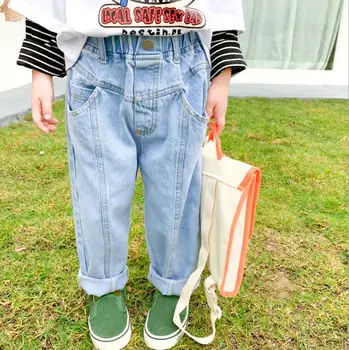 

2020 new arrival boys girls denim pants spring fashion kids jean pants 1-6t HM504