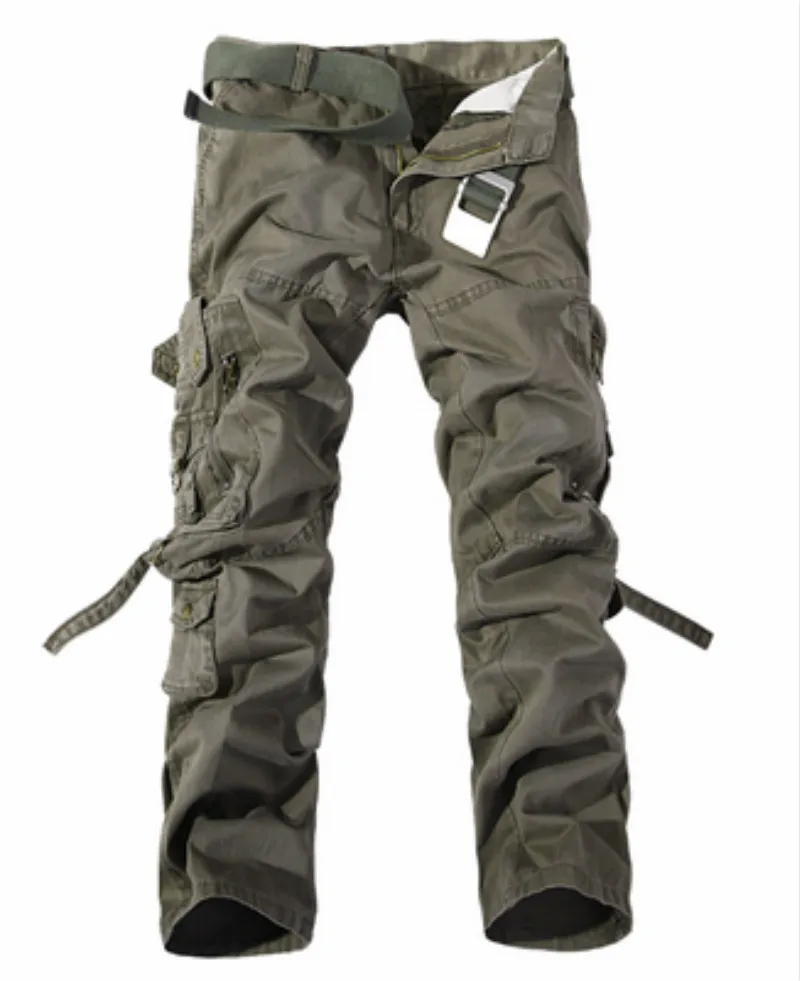  2020 Men Brand Tactical Cargo Pants Men Combat Army Military Pants Cotton Multi Pockets Stretch Fle