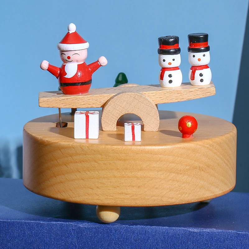 Деревянная Рождественская елка Whape MusicBox шлифовальный процесс ручной работы