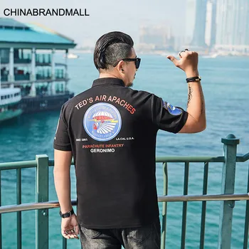 

super Brand Big size Men's Wear Plus Fat Plus Short Sleeve Men Personality Printing super Fat Man Wind Polo Shirt