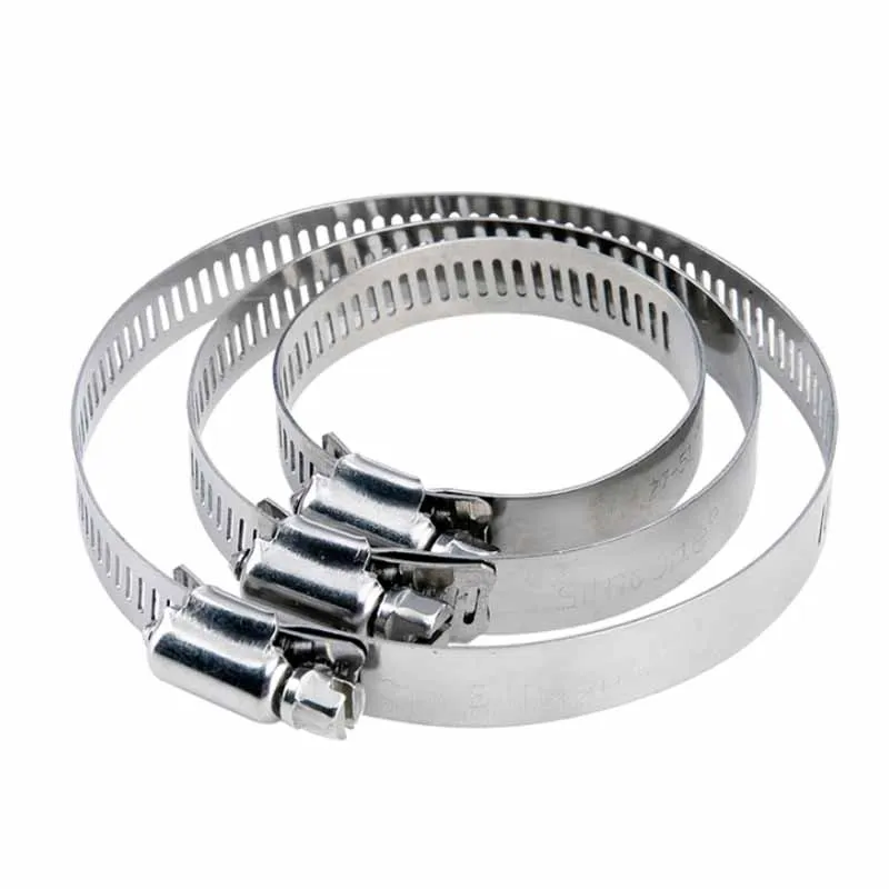 

2/5/10Pcs 8-89mm Stainless Steel 304 Worm Drive Hose Clips Irrigation Pipe Hoop Fixed Water Pipe Hose Fastener