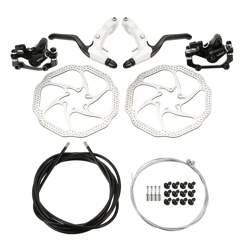

Mountain bike disc brake set front and rear with cable tube set brake lever disc set disc brake kit