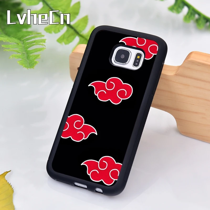 LvheCn Наруто Акацуки эмблема чехол для телефона samsung Galaxy S9 S8 S10 Plus Lite S6 S7 Edge S5 Note 7 8 9 10