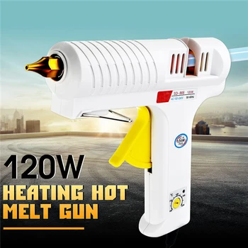 

120W Hot Melt Glue Smart Adjustable Temperature Copper Nozzle Heater Heating Heat Glue Stick Heating Hot Melt