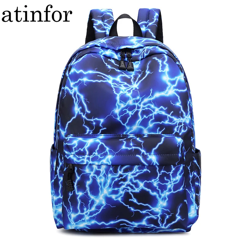 

atinfor Brand School Bags for Teenage Girls Multifunctional Daily Bag Waterproof Nylon Schoolbag Backpack