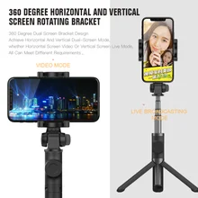 

For IOS Android Phone Bluetooth Selfie Stick Foldable Handheld Monopod Detachable Shutter Remote Control Mini Tripod