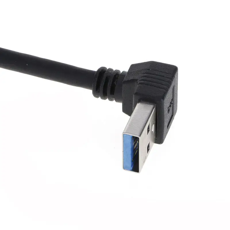 Кабель USB 3,0 с удлинителем «Папа-мама», кабель «вверх»/«вниз»/«вправо»/«влево», 23 см, черный