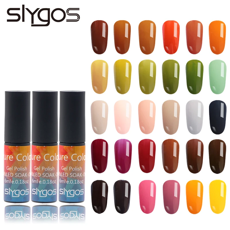 

SLYGOS 1pcs 6ml Nail Art Pumpkin Halloween Autumn Gel Polish Soak Off UV/LED Gel Varnish Portable Manicure Tool