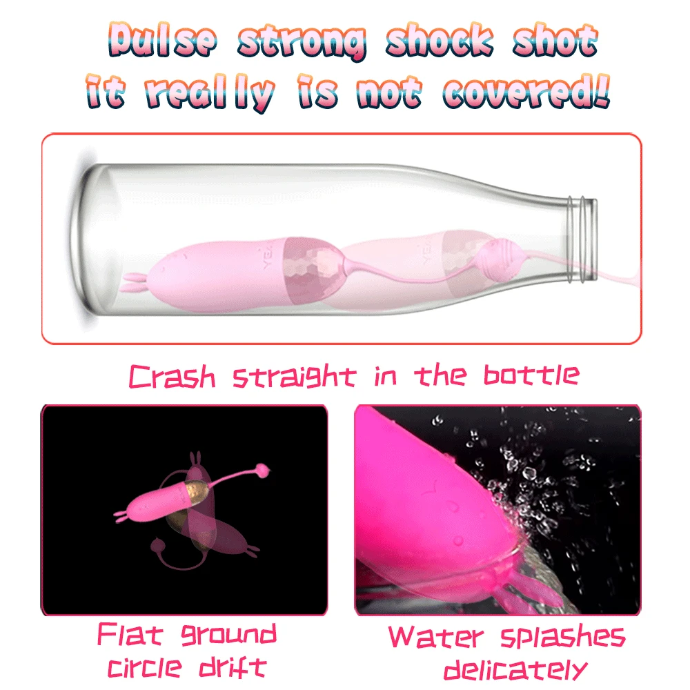 Leistungsstarker Kugelvibrator, Klitorisvibrator mit 10 Modi, tragbarer Mini-Taschenstimulator, G-Punkt-Klitoris_voghion.com