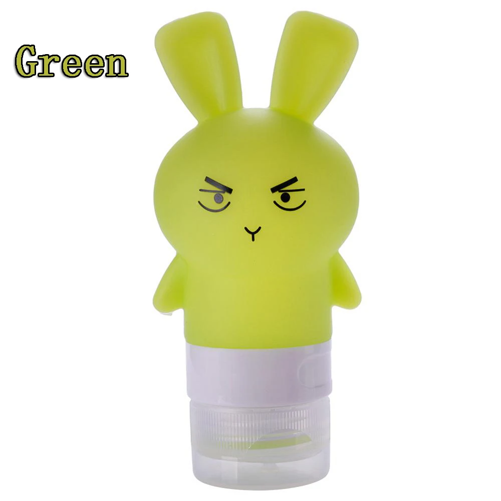 Type4-75ml green 60/80/90 мл Еда из пищевого силикона бутылки косметический шампунь для геля и лосьона для душа суб-розлива трубка мило путешествия Squeeze пустая бутылка - Цвет: Type4-75ml green
